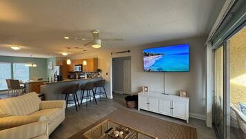 Smart TV, video games, DVD player, books