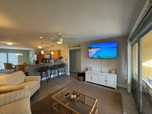 Smart TV, video games, DVD player, books