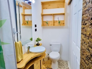 Dusche, Haartrockner, Bidet, Handtücher