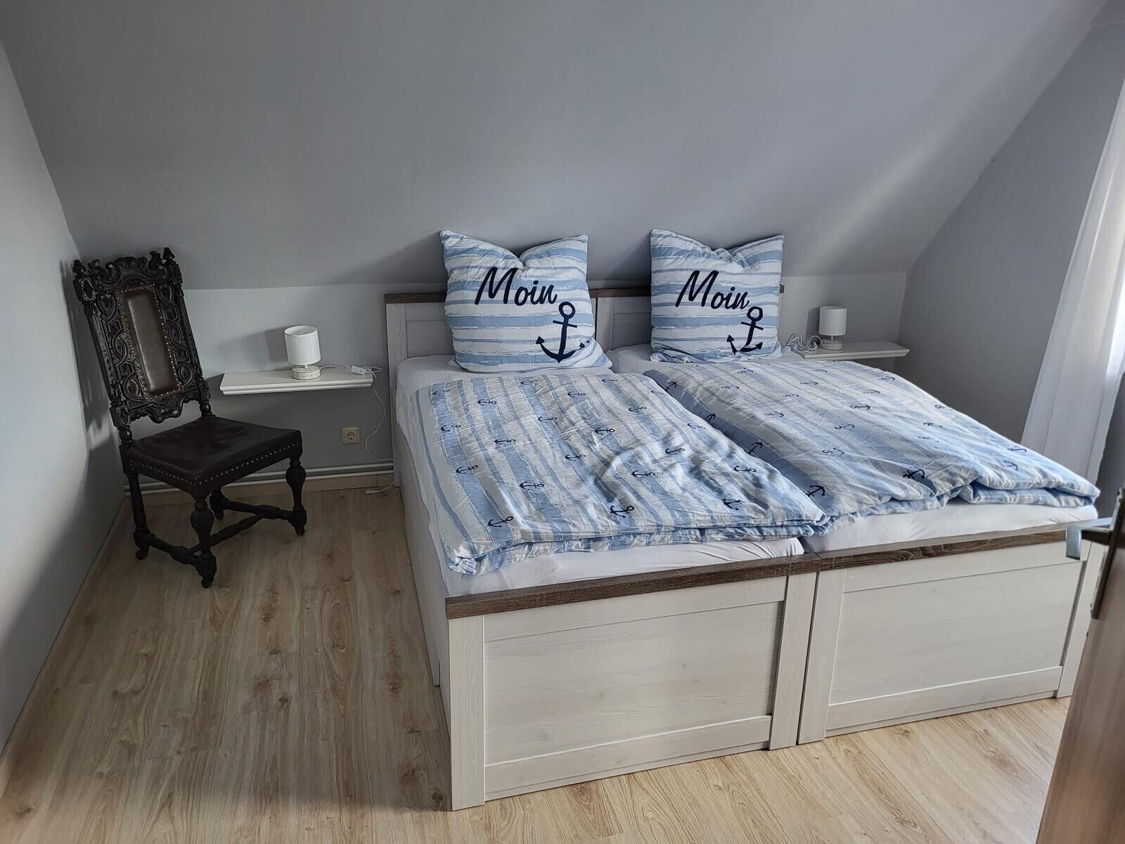 2 habitaciones, tabla de planchar con plancha, wifi y ropa de cama 