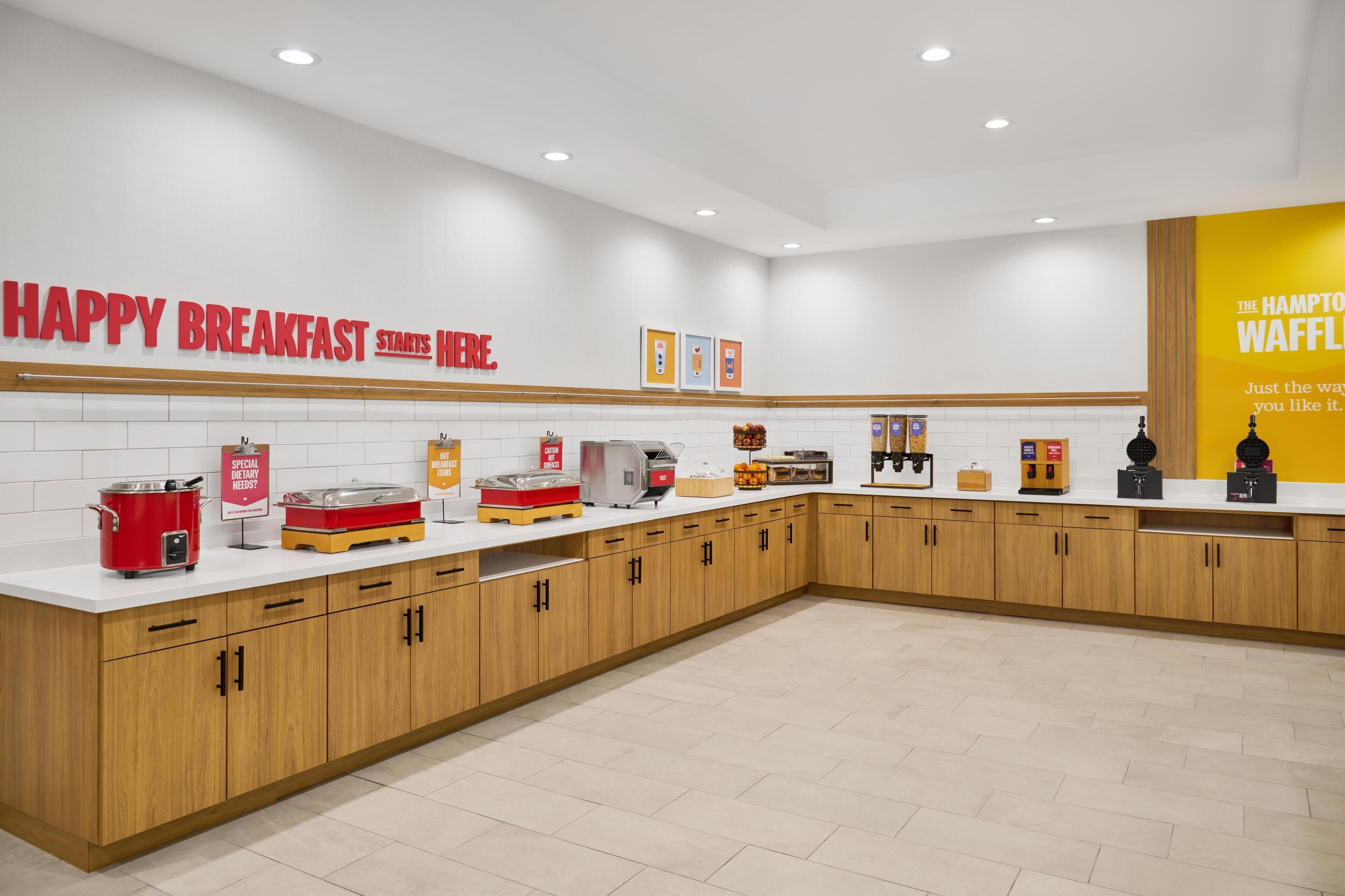 Free daily buffet breakfast