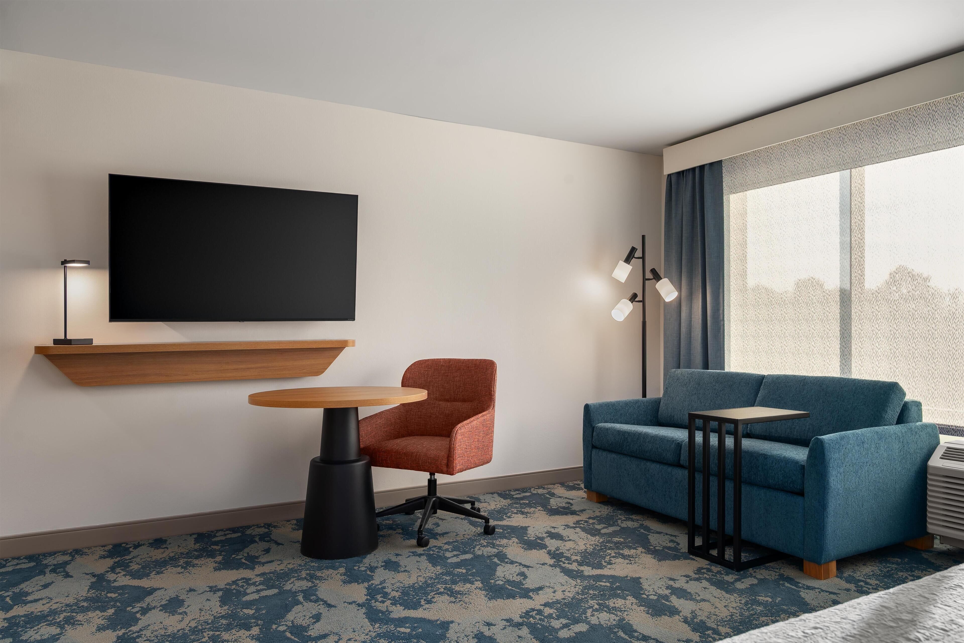Estudio, 1 cama de matrimonio grande, frigorífico y microondas (Wet bar) | Wifi gratis