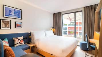 In-room safe, desk, blackout drapes, free cribs/infant beds