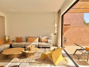 TV, fireplace - Villa AYA - A haven of peace (Marrakech)