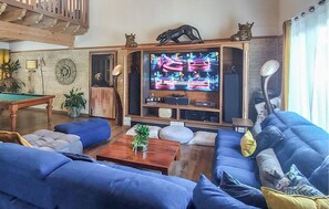 TV, table tennis, stereo - Maison avec piscine interieure (Ayherre)