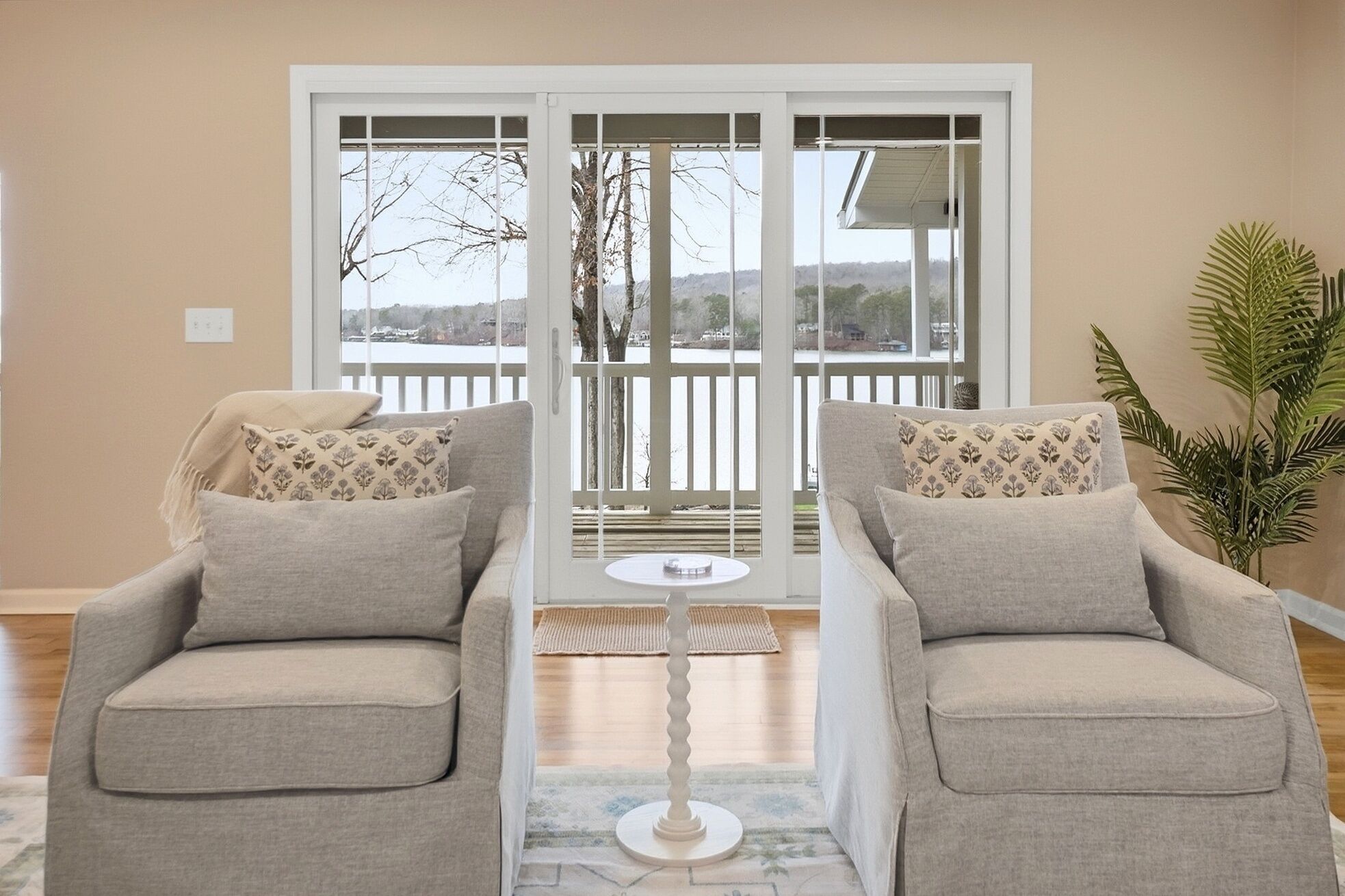 Smart-TV, peis og bøker