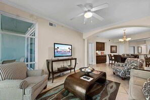 Living area - Legacy Tower II 202 | Stunning Coastal Views! (Gulfport)