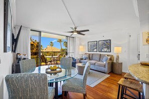Smart TV - Kaanapali Shores 213 2BD North Kaanapali Resort Condo Overlooking Pool, Palms & Courtyard (Lahaina)
