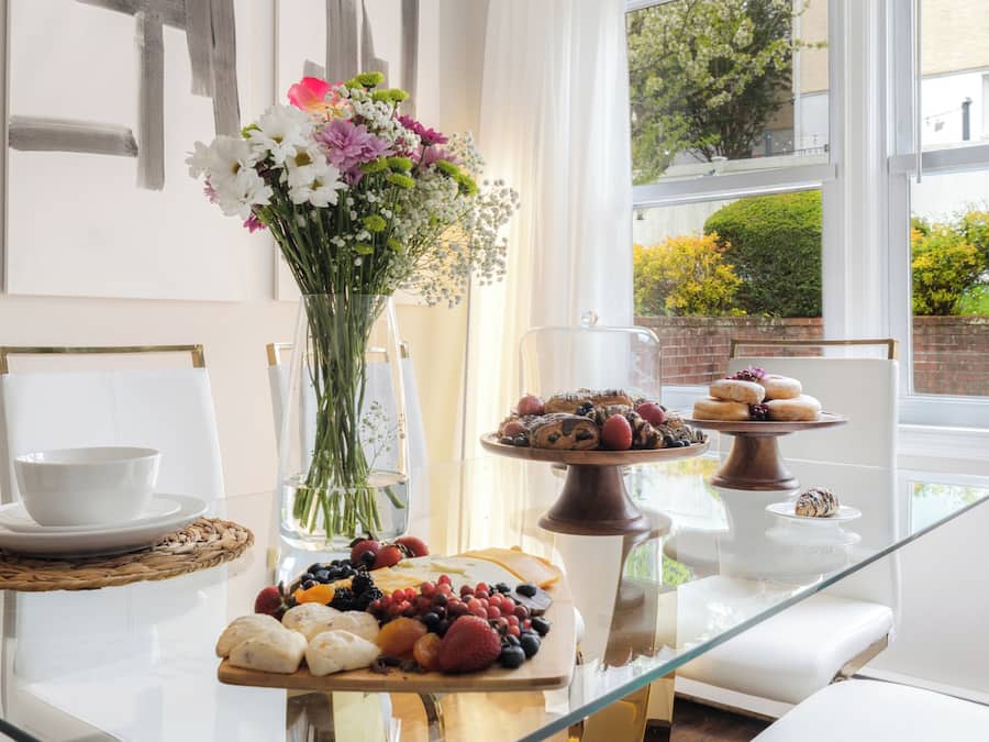 Vila superluxo, vista para o jardim | Opções para refeição