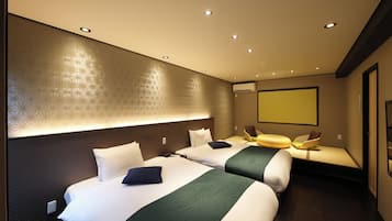 Economy Twin Room | Blackout curtains, iron/ironing board, free WiFi