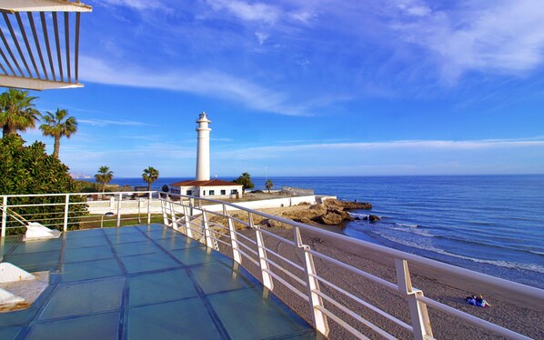 Property grounds - Wake up to the waves in this beachfront Torrox apartment. (Torrox Costa)