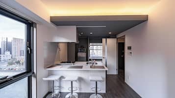 Superior Quadruple Room, Balcony, City View | Laptop workspace, blackout drapes, soundproofing, iron/ironing board