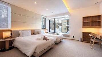 Een laptopwerkplek, gratis wifi