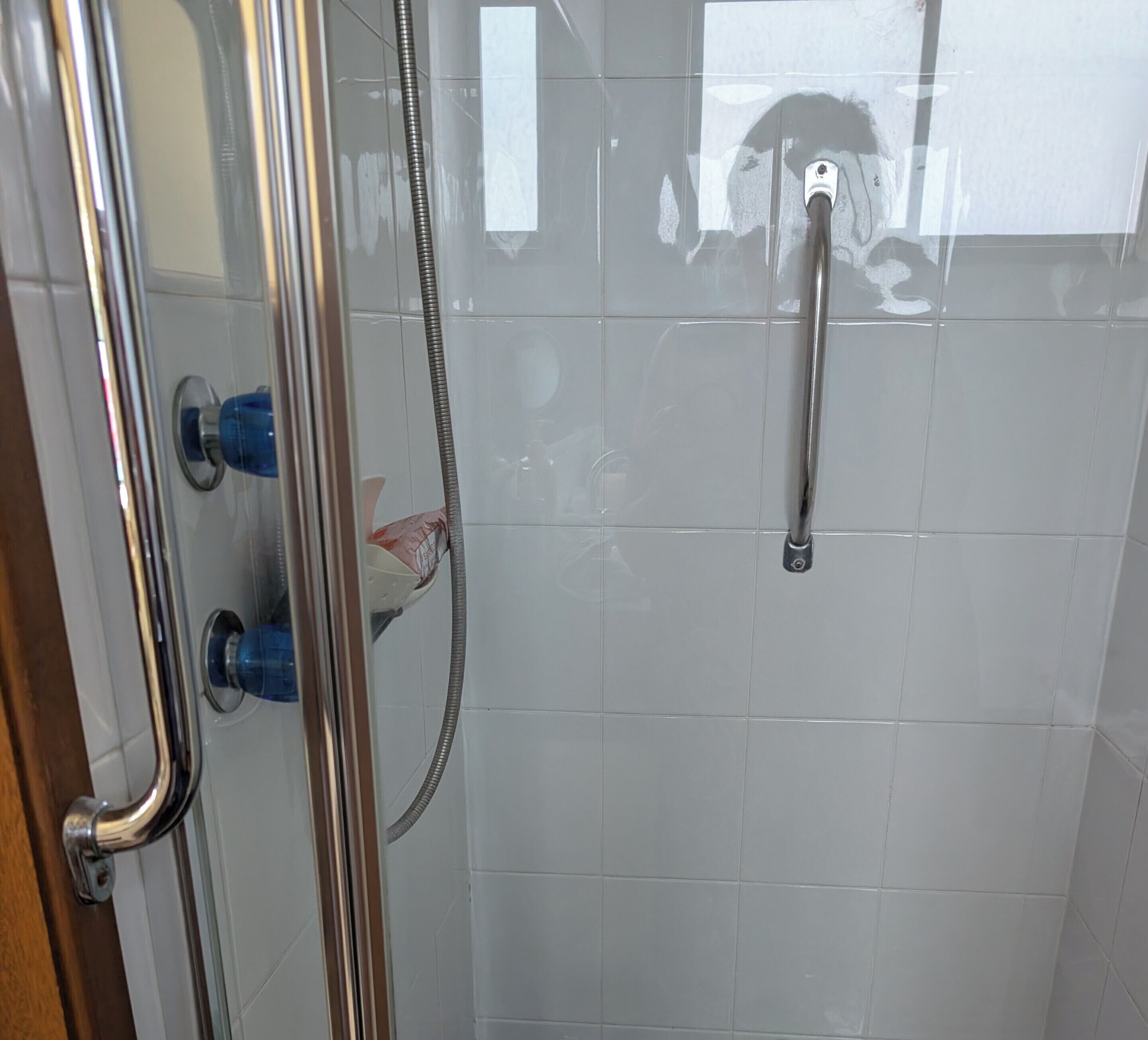Hair dryer, soap