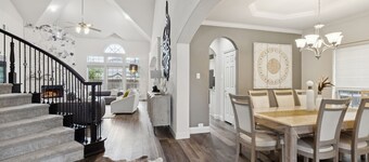 Luxury 6BR Retreat with Theater, Gym, 2 Kings & Fire Pit. Near Frisco & Prosper