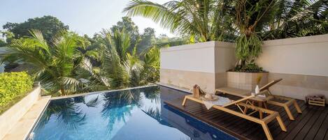 Luxury Room, 1 Bedroom, Private Pool, Resort View | Terrace/patio