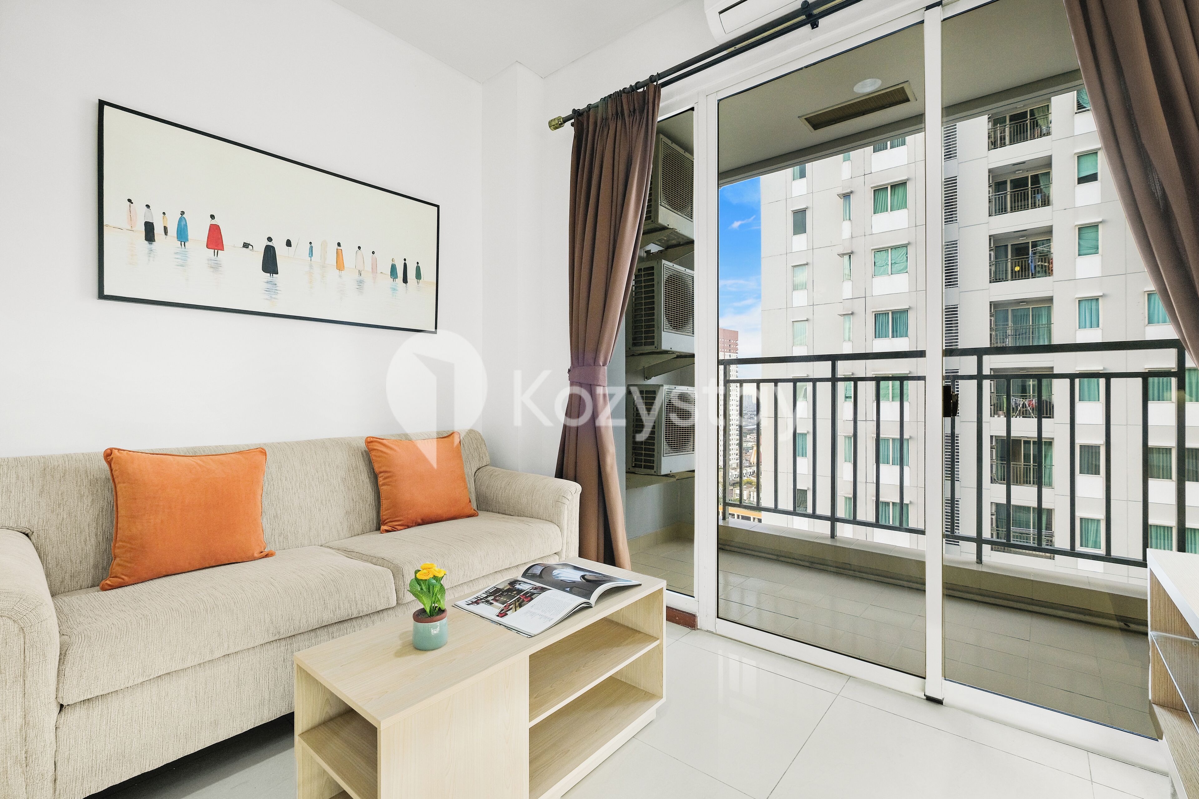 Apartment, 2 Bedrooms, City View | Living area | Smart TV, Netflix, streaming services