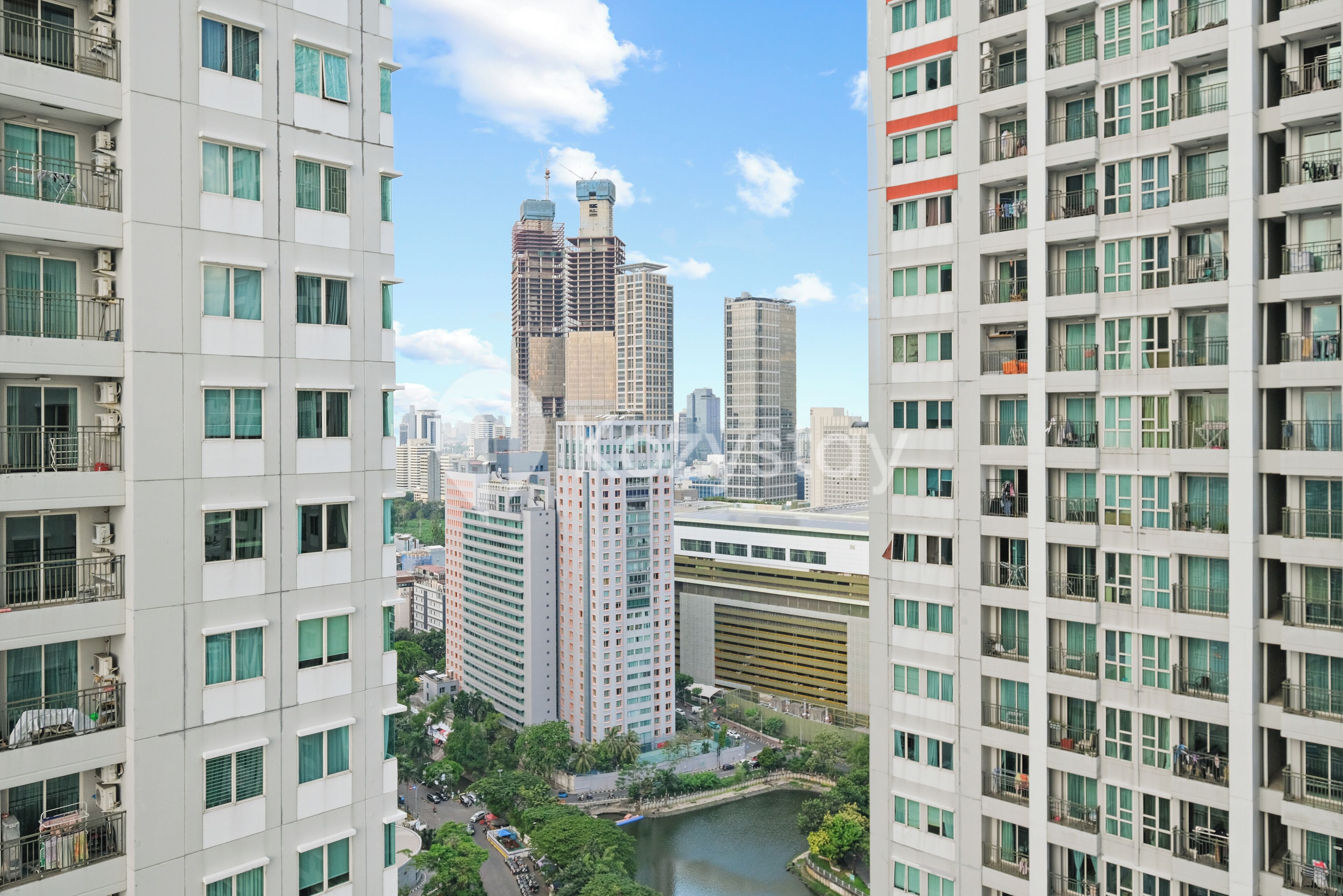 Apartemen, 2 kamar tidur, pemandangan kota | Balkon