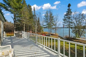 Terrace/patio - Bear Necessities | Private Waterfront Cabin on Rangeley Lake (Rangeley)