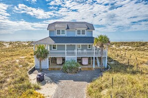 Exterior - Oceanfront Haven with Panoramic Sunsets & Wraparound Deck (Bald Head Island)
