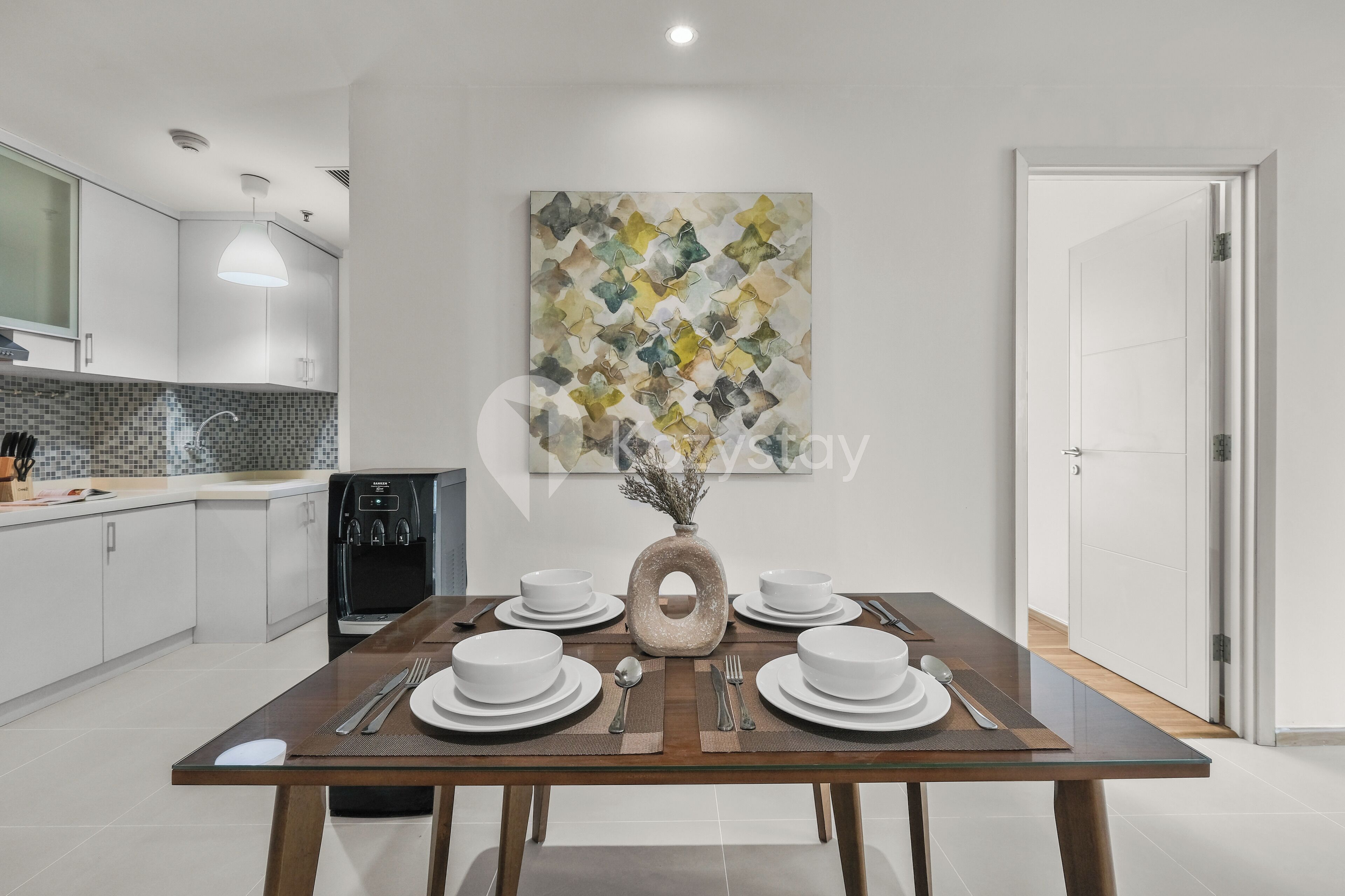 Căn hộ, 2 phòng ngủ, quang cảnh thành phố | Phòng ăn