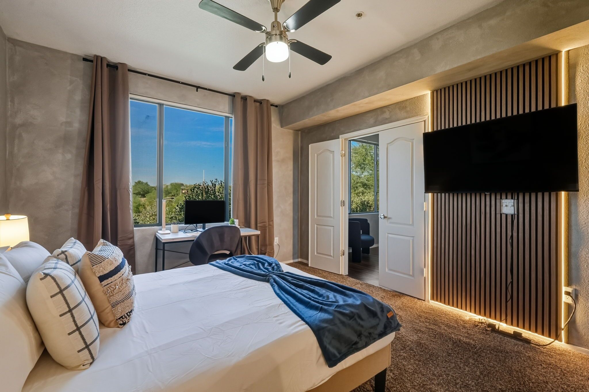 2 bedrooms, iron/ironing board, free WiFi, bed sheets