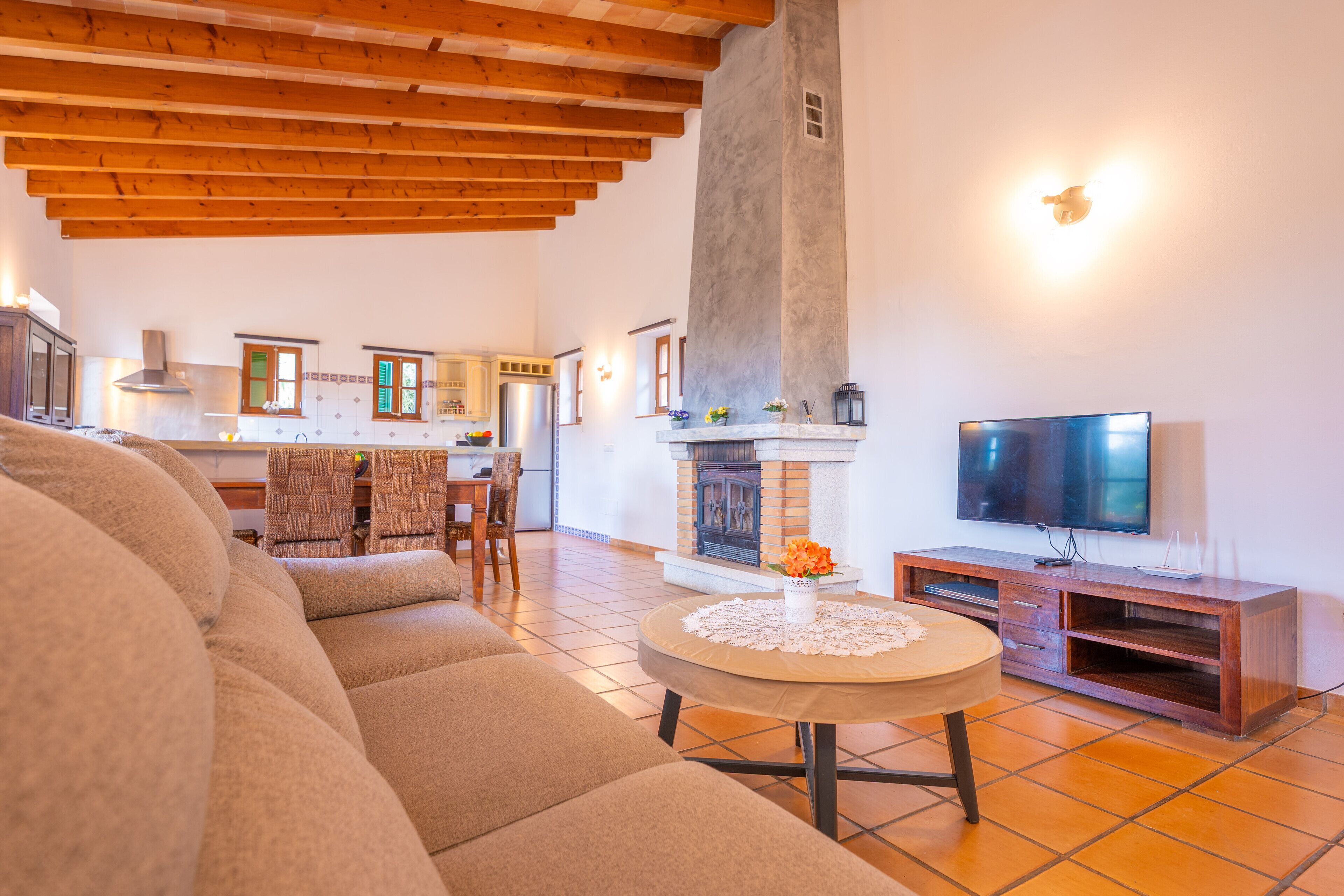 TV, ping pong, books