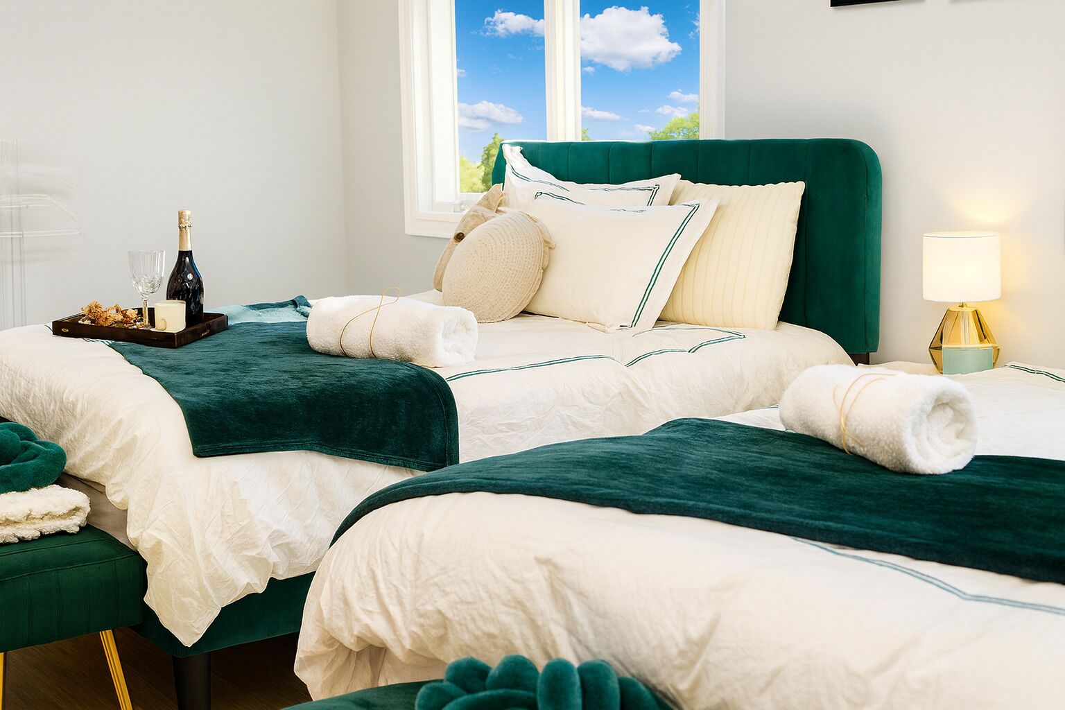 3 habitaciones, escritorio, wifi gratis y ropa de cama 