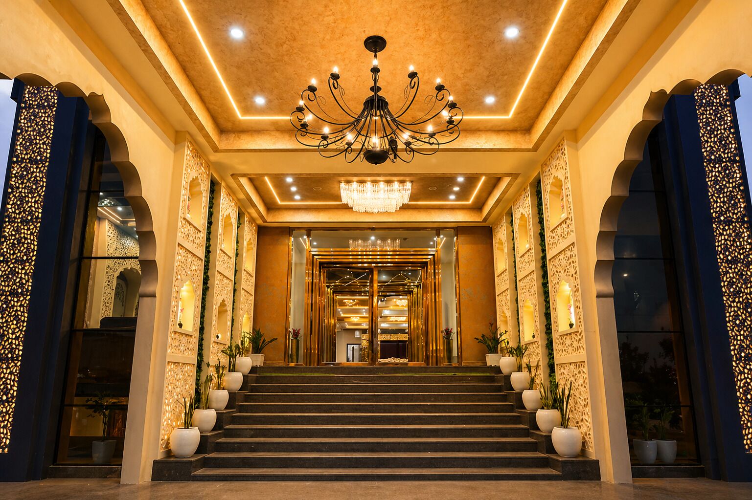 Façana frontal de l'allotjament