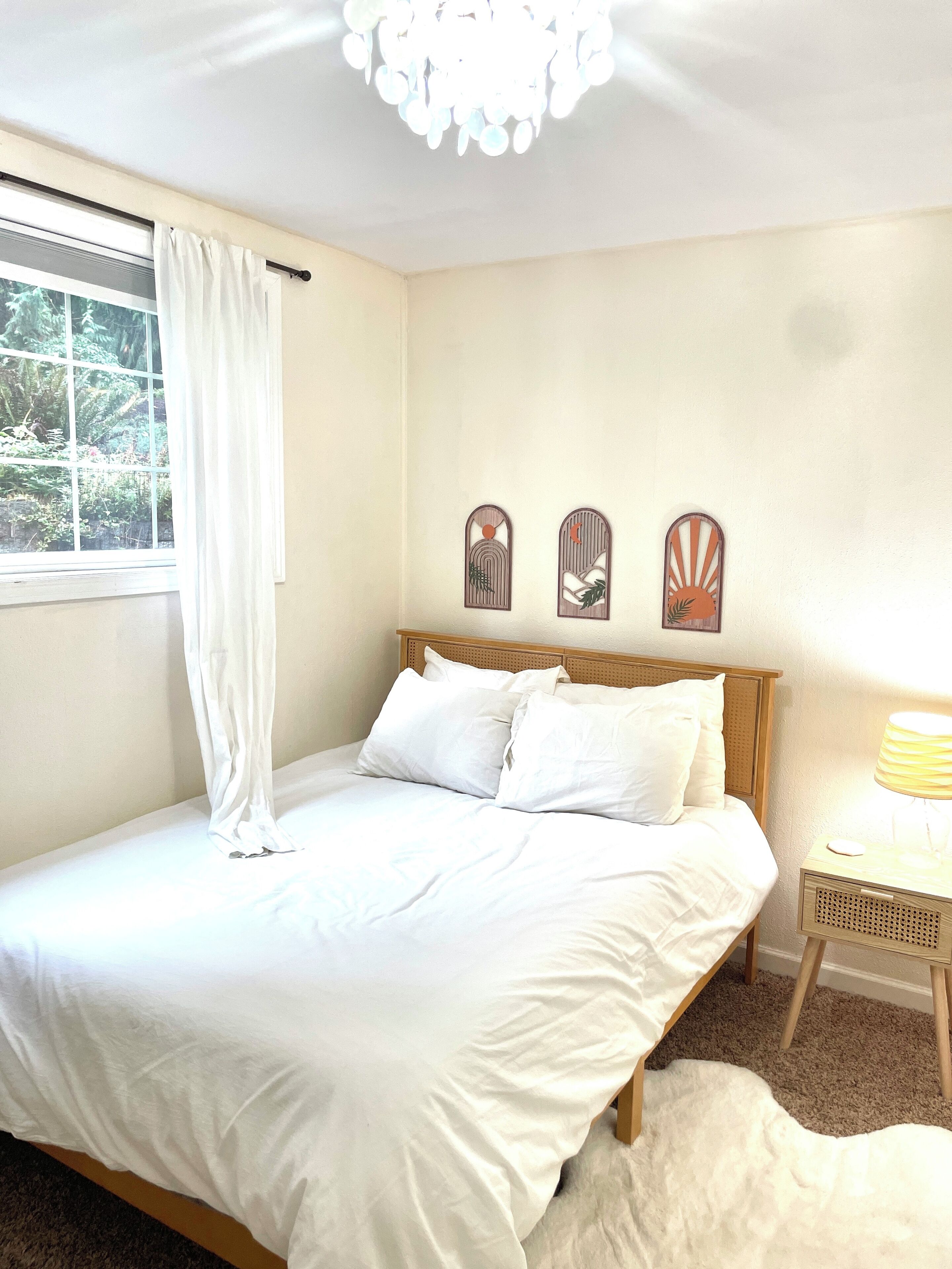 2 多间卧室、熨斗/熨衣板、WiFi、床单