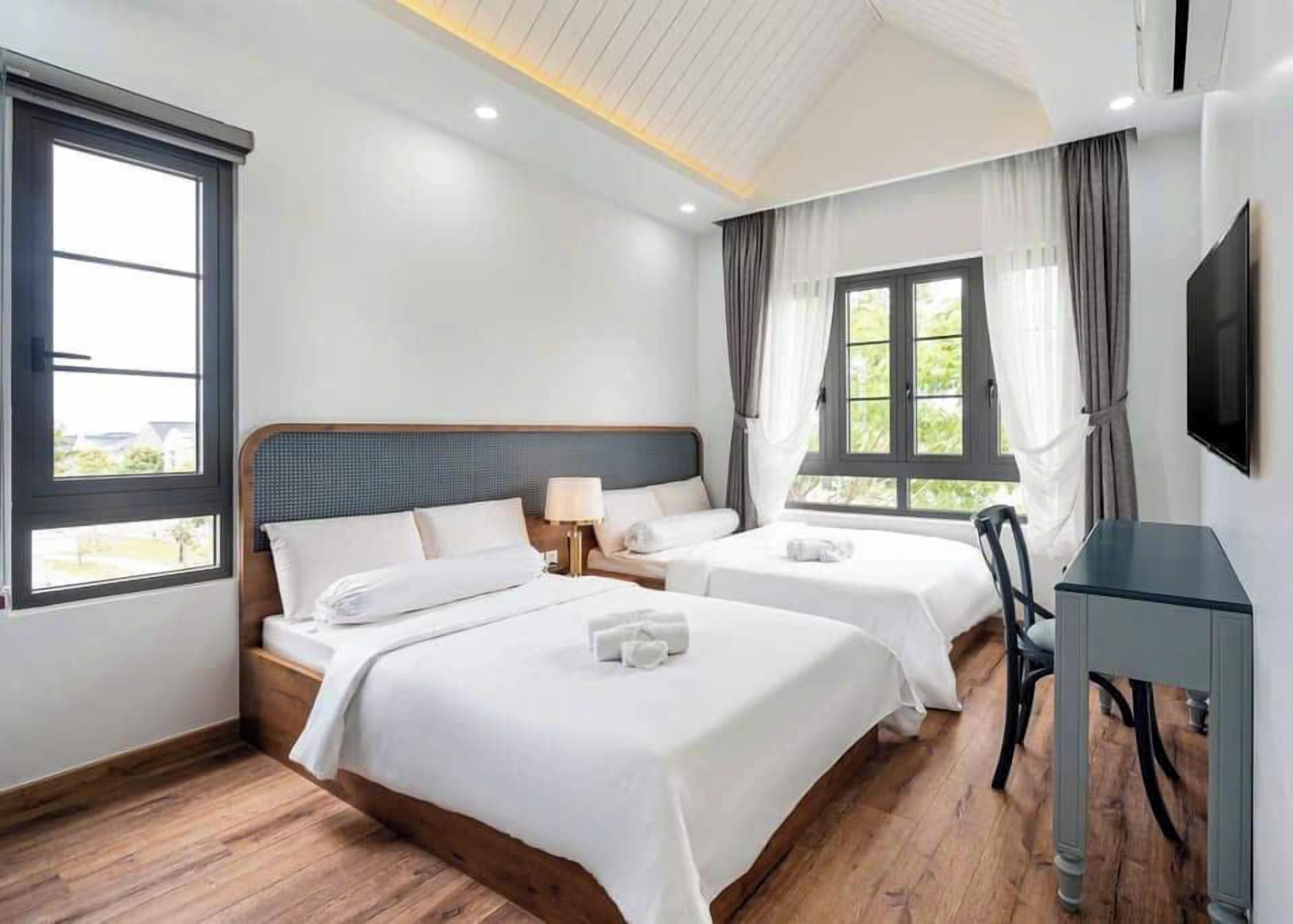 基本雙床房 | 書桌、手提電腦工作空間、免費 Wi-Fi、床單