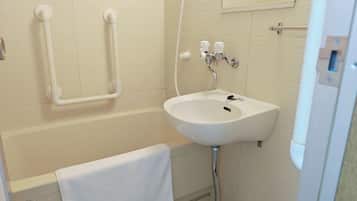 Free toiletries, hair dryer, slippers, towels