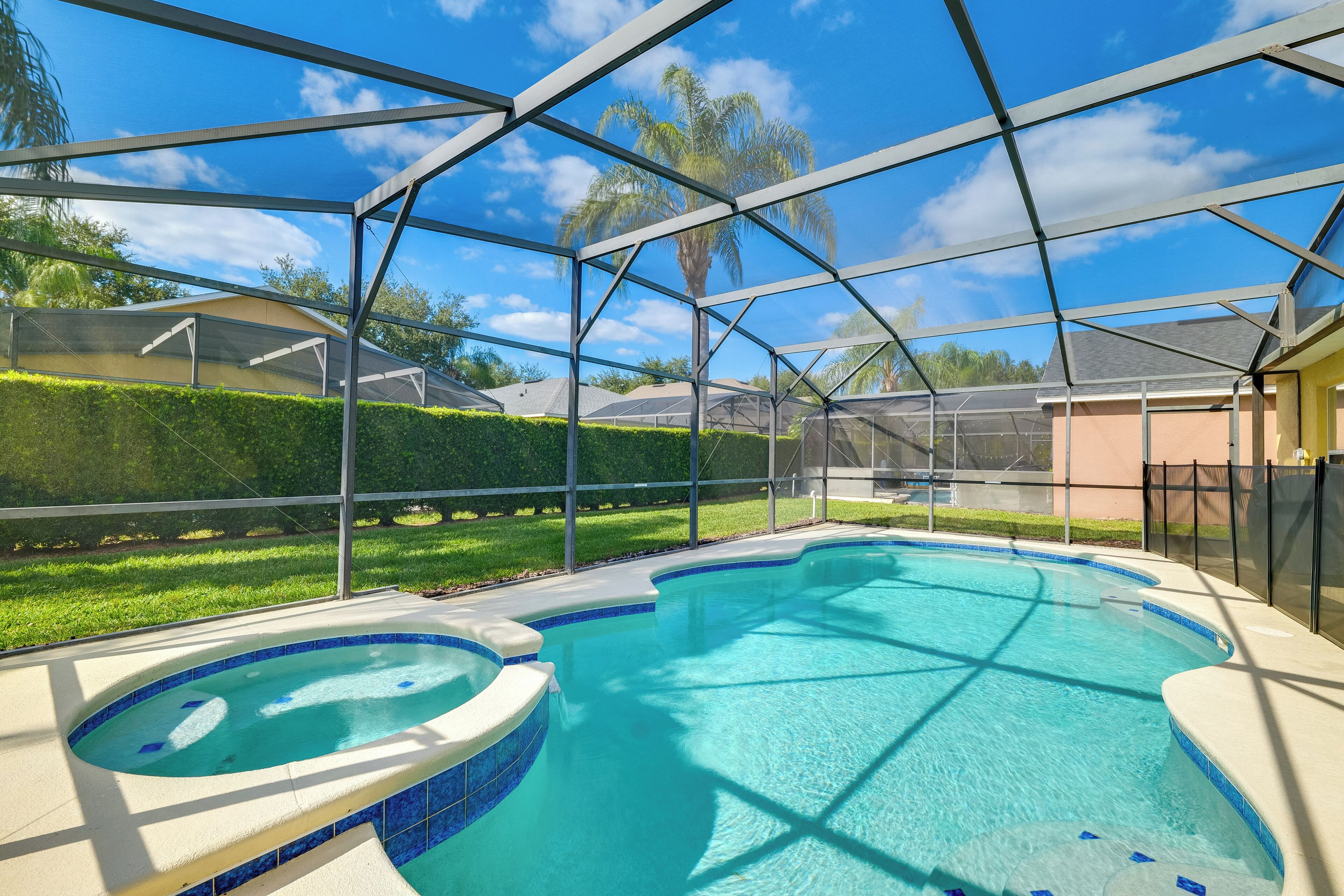 A heated pool