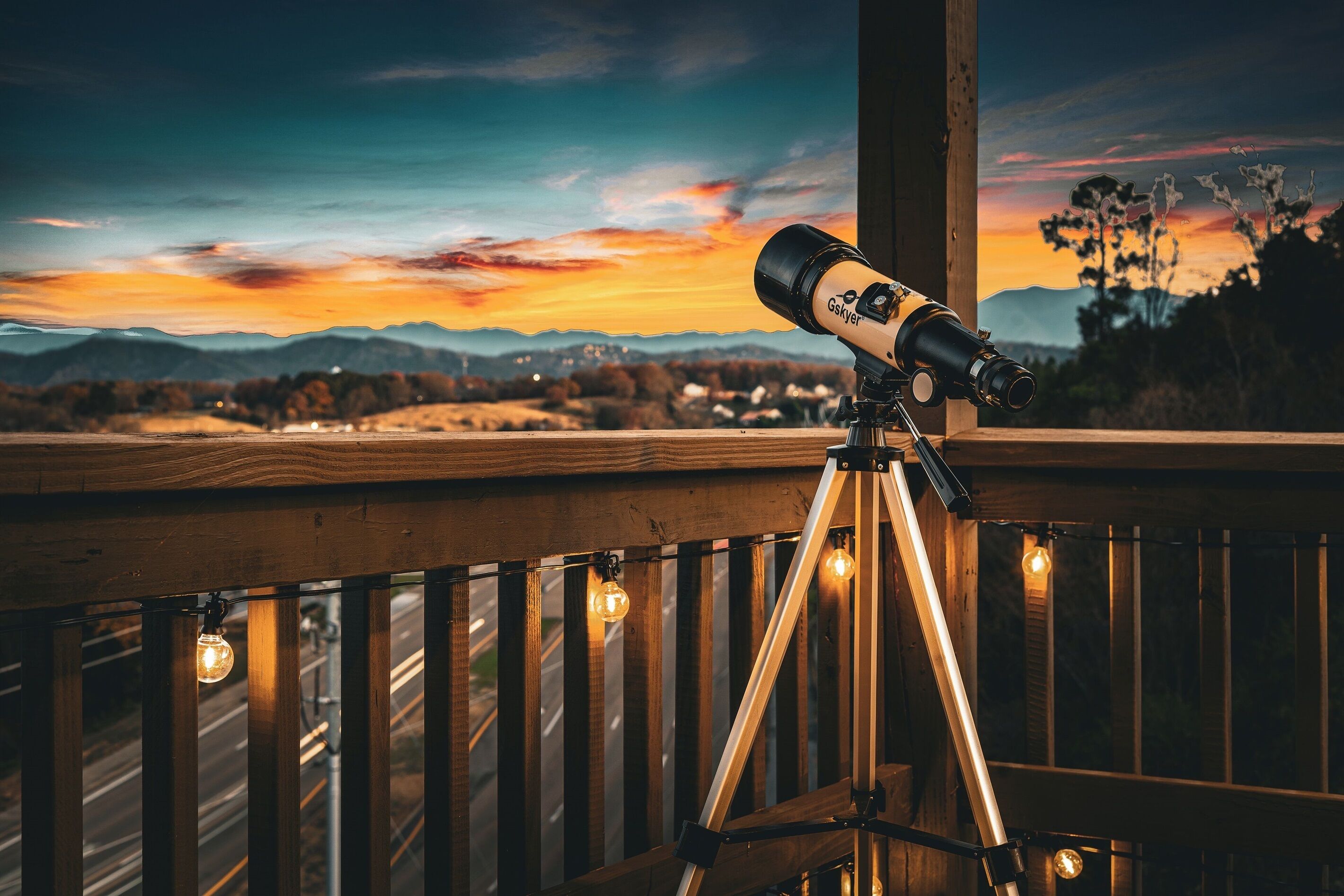 Blick von der Unterkunft