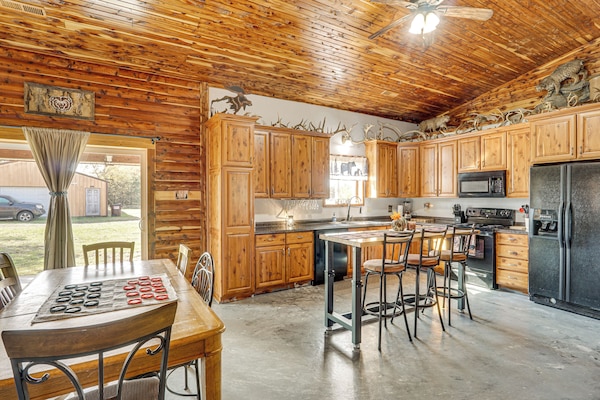 Kitchen | Dining Area | Desk | Books