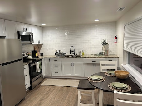 Private kitchen. Lovely 1-bedroom farmhouse in Enumclaw perfect for a peaceful getaway