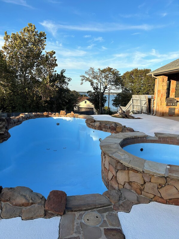 Outdoor pool - Lake Belton House Getaway (Belton)