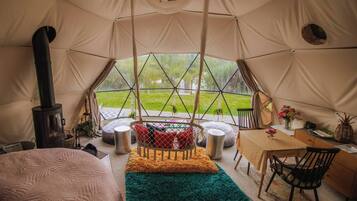 Cabaña, 1 habitación, balcón, vista al océano | Sala de estar