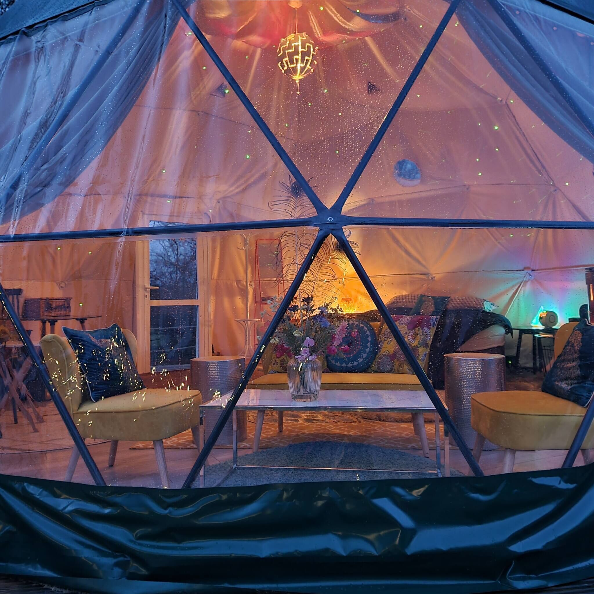 Ferienhütte, 1 Schlafzimmer, Balkon, Meerblick | Wohnzimmer