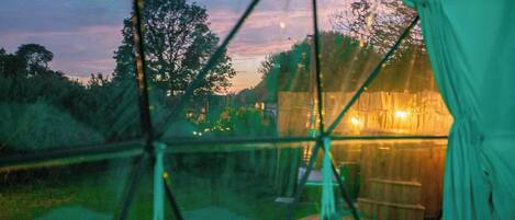 Hytte, 1 soverom, balkong, havutsikt | Terrasse/patio