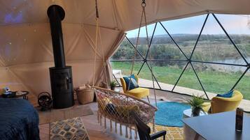 Cabane, 1 chambre, balcon, vue océan | Intérieur