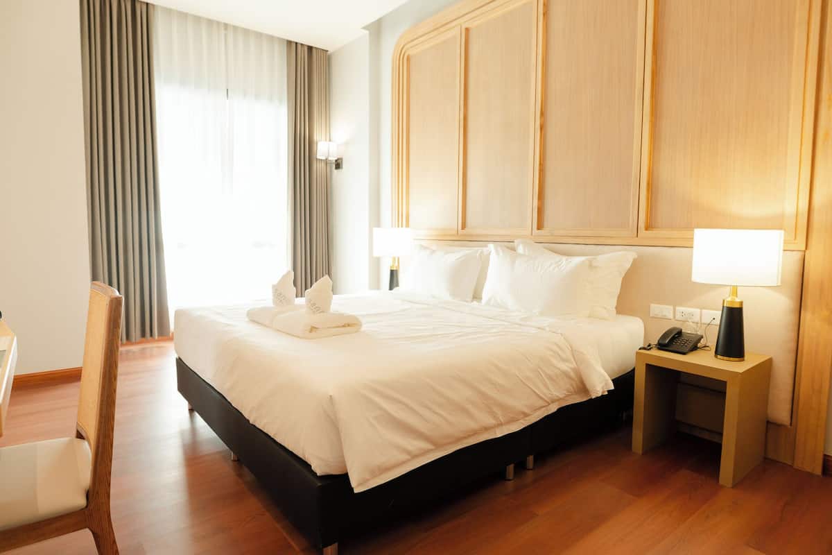Deluxe Double Room | In-room safe, free WiFi, bed sheets