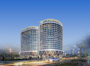 Front of property - evening/night