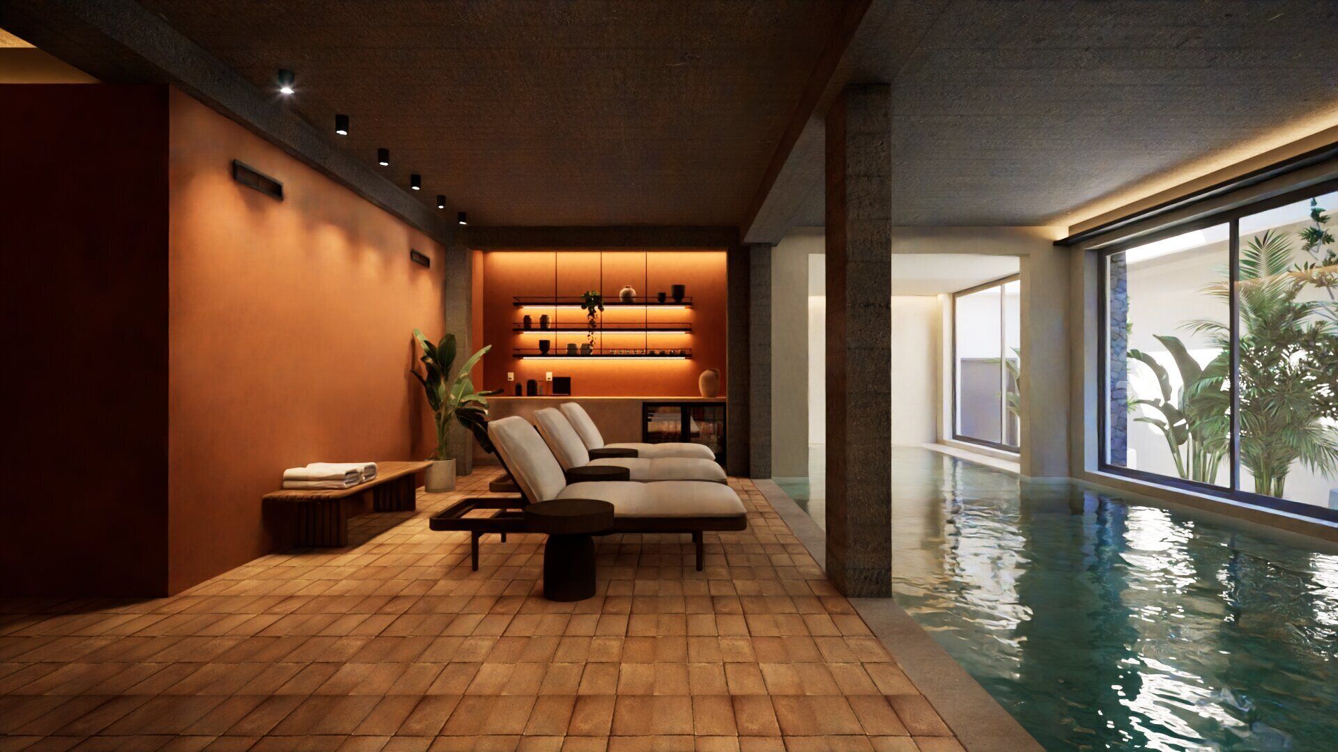 Sauna, steam room, massages