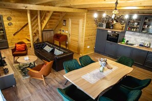 Living area - Wooden House Vučedol - Four bedroom villa (Vukovar)