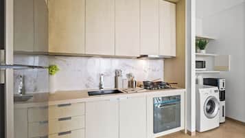 Appartement, 1 chambre, vue ville | Cuisine privée