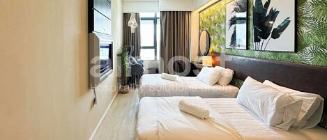 Double or Twin Room, City View | Iron/ironing board, free WiFi