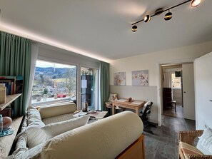 Smart TV, books, printers - 3 room apartment Villa Sonnglück by the natural swimming pond in the Swiss hiking Jura (Zullwil)