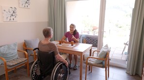 Interior - 3 room apartment Villa Sonnglück by the natural swimming pond in the Swiss hiking Jura (Zullwil)