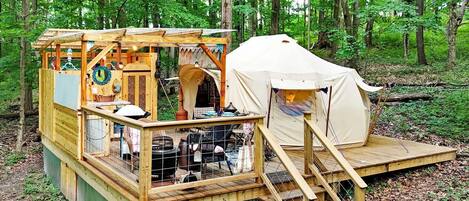 Overnattingsstedets uteområder